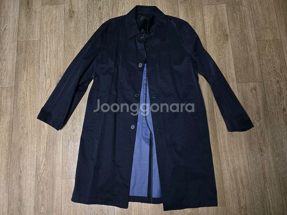 컨셉원 트렌치 코트 네이비 L 새제품 팝니다--0