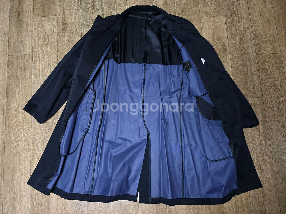 컨셉원 트렌치 코트 네이비 L 새제품 팝니다--2