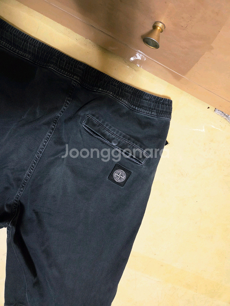 스톤아일랜드 정품 와펜 패치 팬츠--2