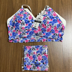 NALAMUTE 꽃무늬 브라 세트 L