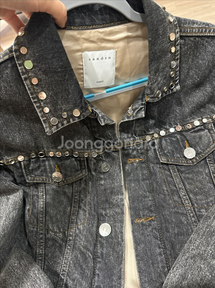 산드로 데님자켓--0