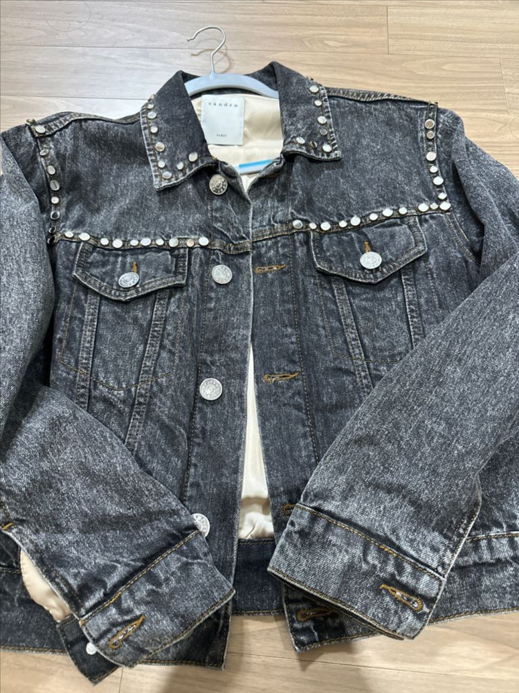산드로 데님자켓--1