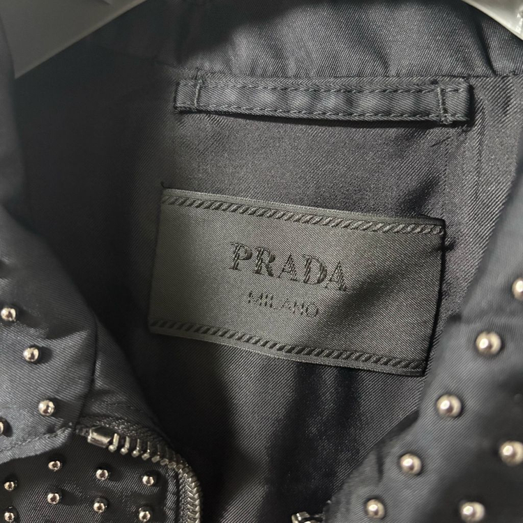 [48] 프라다 스터드 리나일론 셔츠 자켓--2