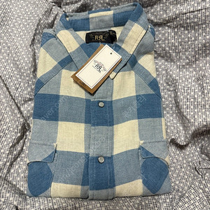 RRL / 웨스턴 셔츠 인디고 크림 / L