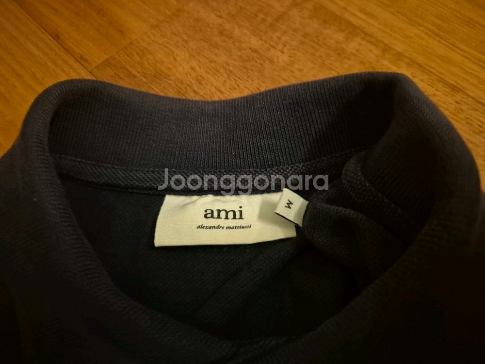 아미 반팔카라티 다크네이비 M--2