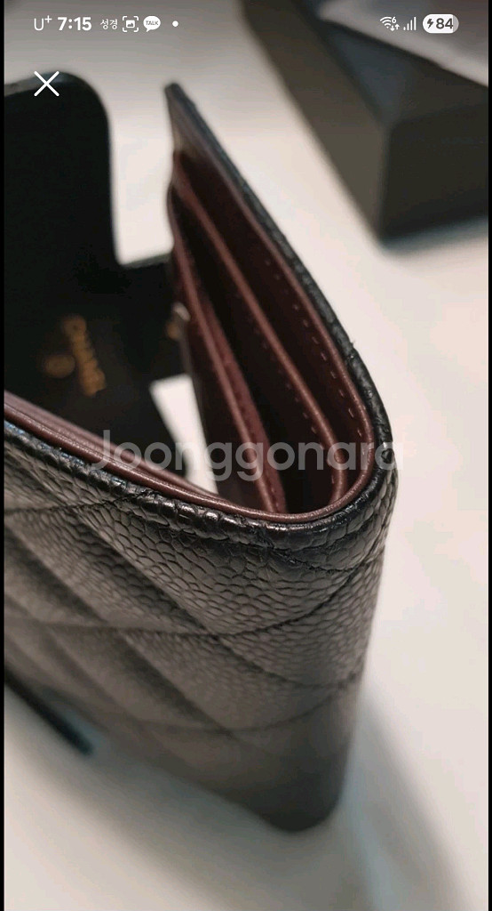 샤넬캐비어반지갑--2