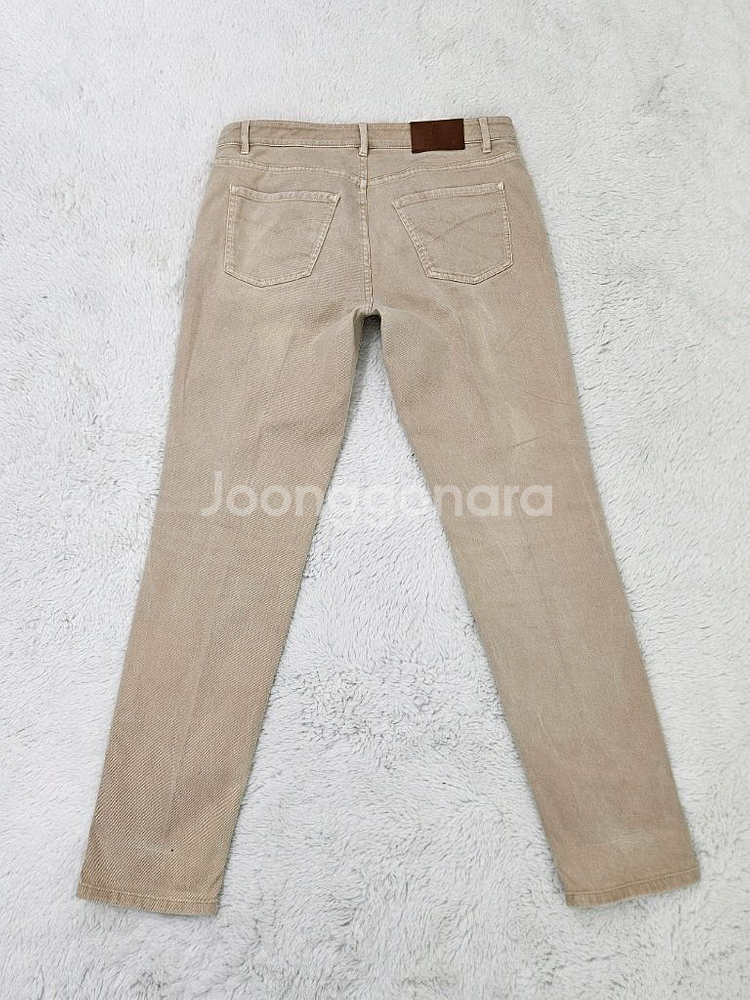 브루넬로 쿠치넬리 트래디셔널 핏 베이지 데님팬츠--2