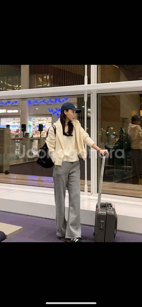 그레이룸 니팅 트레이닝 팬츠 차콜 M--0