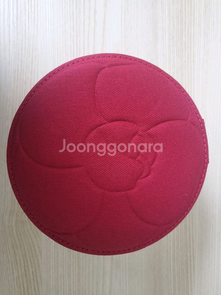 정품) 샤넬 레드 원형 보석함 파우치 (코스메틱)--3