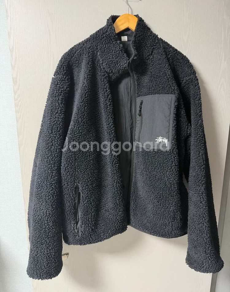 스투시 쉐르파 리버시블 자켓 블랙 XL 판매합니다!--0