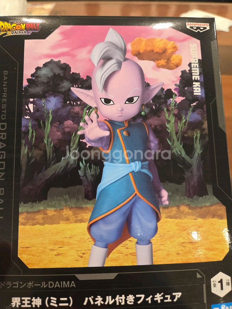 드래곤볼 계왕신 미니 판넬첨부 미개봉 피규어--0