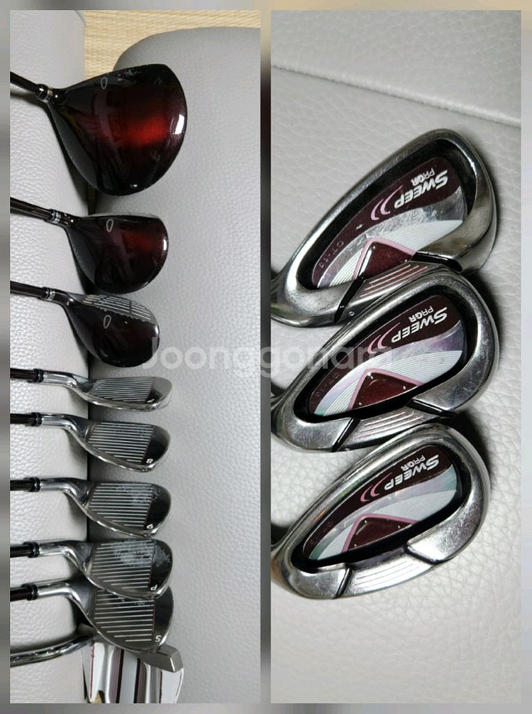 여성 골프채 풀세트(드라이버,우드,아이언,퍼터,캐디백)--3