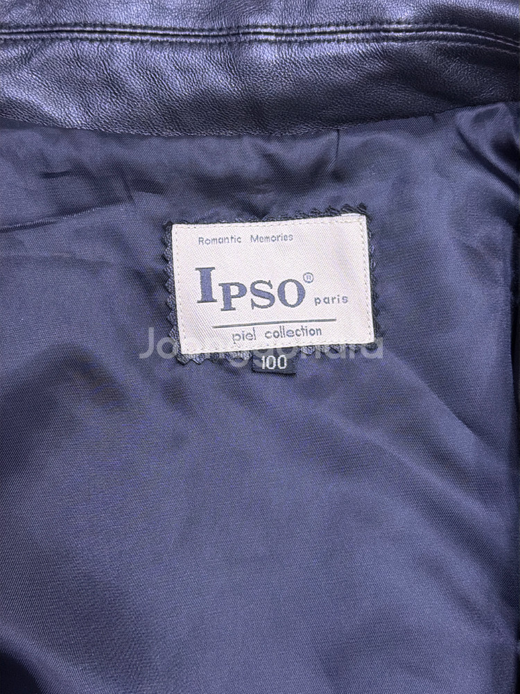 Ipso 입소 심플 싱글 양가죽 빈티지 레더자켓 100--4