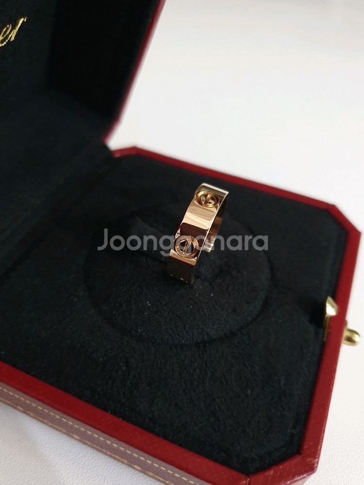 까르띠에 러브링 클래식 정품 러브반지 핑크골드--2