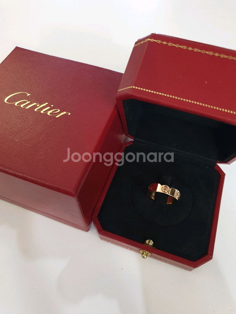 까르띠에 러브링 클래식 정품 러브반지 핑크골드--5