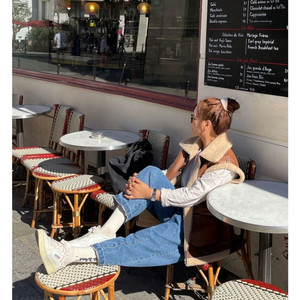 리버시블 무스탕 조끼