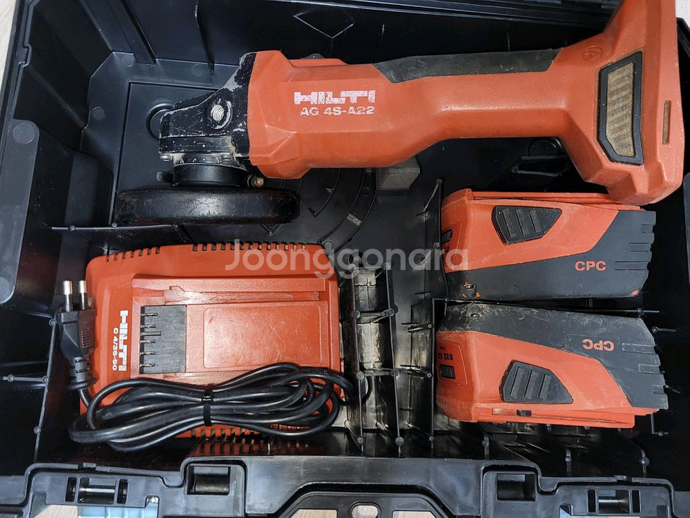 힐티 충전 그라인더 4인치 속도조절 AG4S A22--0