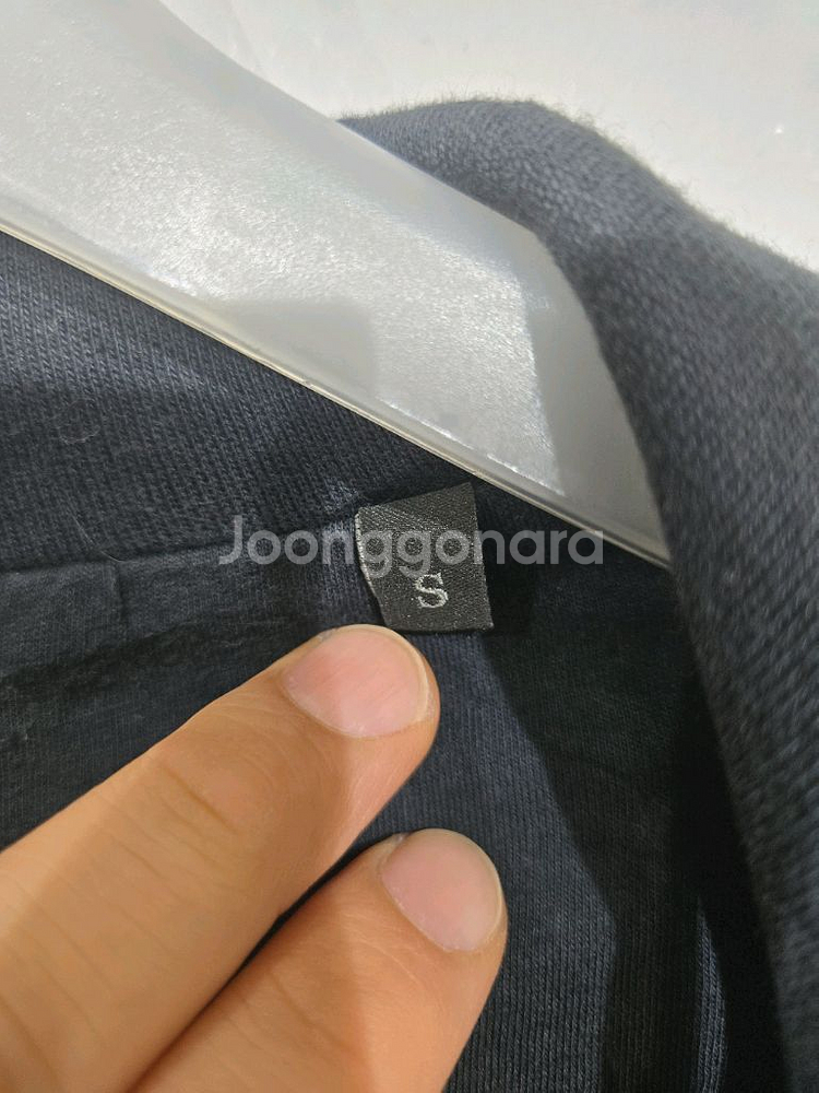 디젤 블랙 가죽소매 후드 집업--5