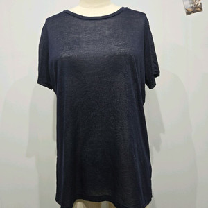 이세이미야케 네이비 시스루 반팔 티셔츠