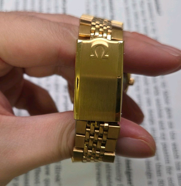 레어] 빈티지 오메가 씨마스터 테레비 올금장 파티나다이 이미지