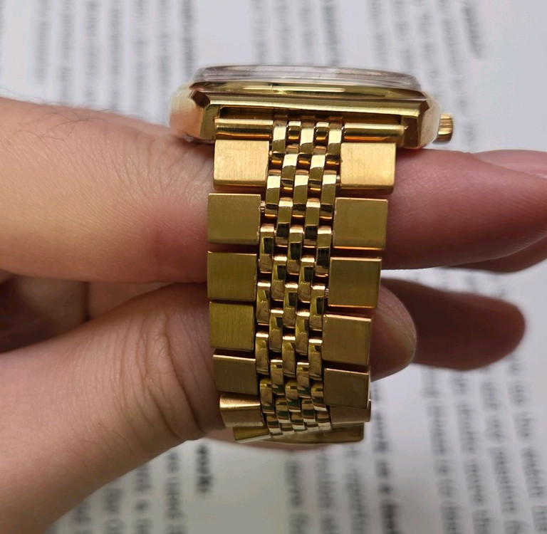 레어] 빈티지 오메가 씨마스터 테레비 올금장 파티나다이 이미지