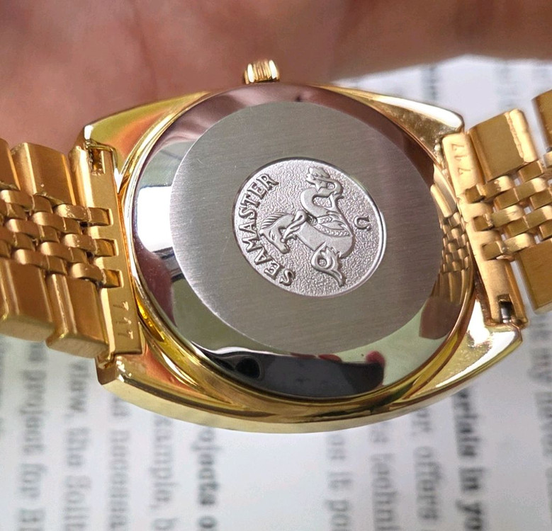 레어] 빈티지 오메가 씨마스터 테레비 올금장 파티나다이 이미지