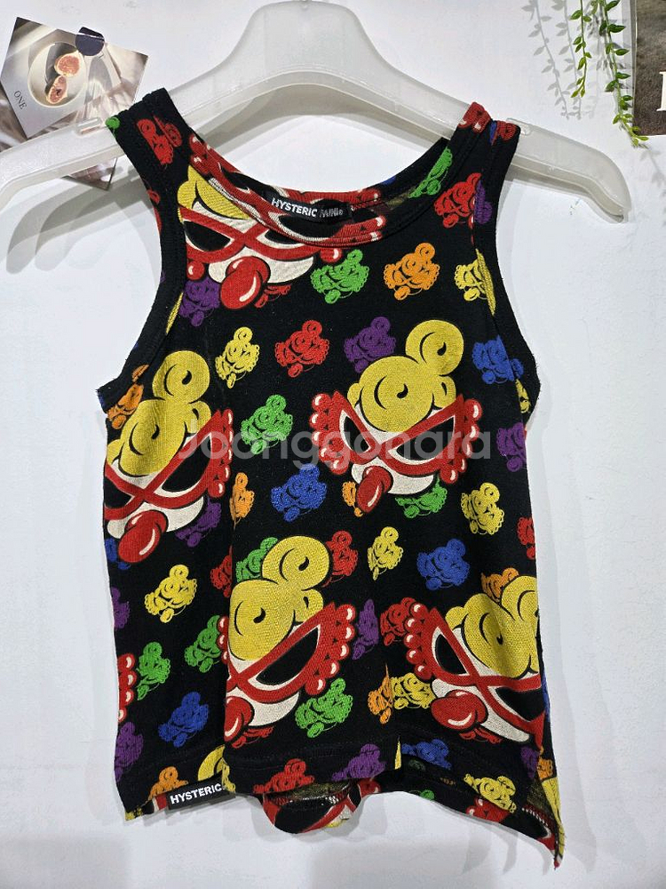 히스테릭 HYSTERIC MINI 아동 캐릭터 나시 블--0