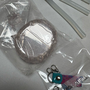 다마고치 유니 커스텀쉘 글리터핑크 풀세트 / 속지