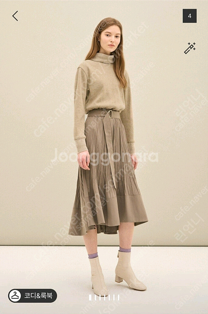 SJSJ 텍스처 벨티드드레스 랑방 타임 더캐시미어 마인--0