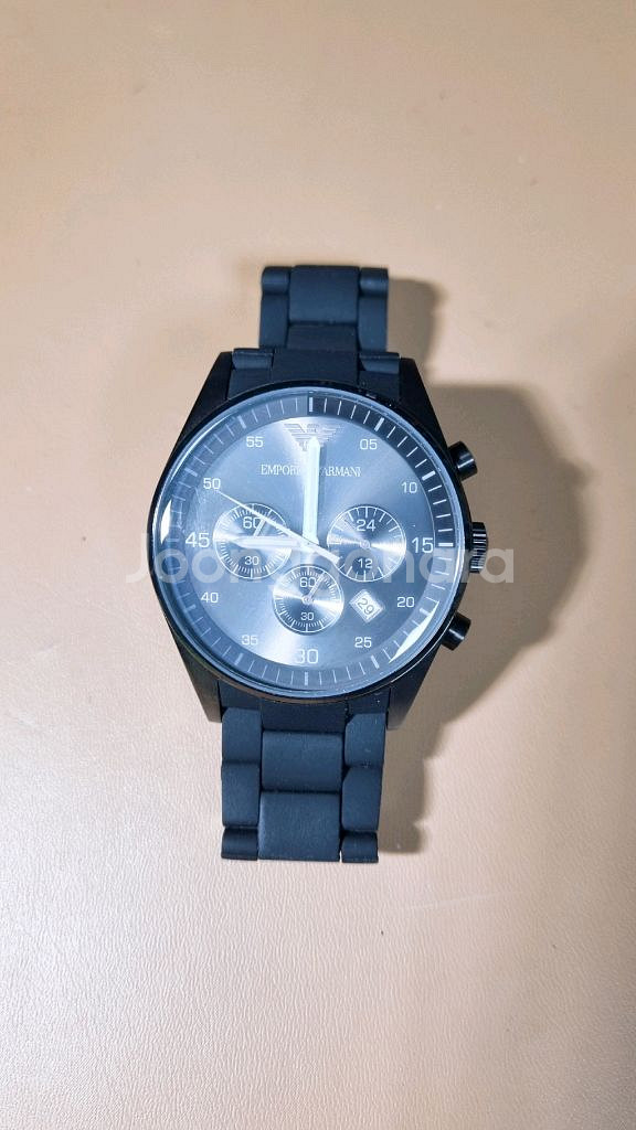 엠포리오 아르마니 블랙 세라믹 시계 AR-5899- 전--0