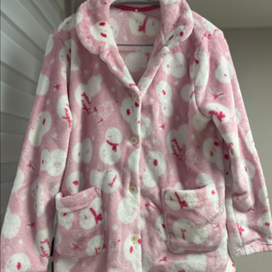 자주(JAJU) 여성 겨울 눈사람 극세사 상의, 하의