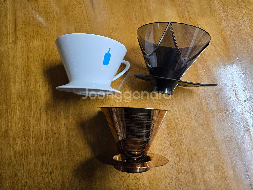 커피 드립퍼 3종 세트, 블루보틀 드립퍼.티타늄 드립퍼--1