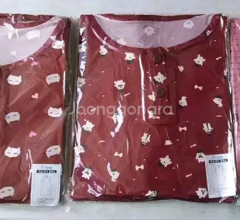 FREE사이즈 여성 DTY 원피스잠옷--2