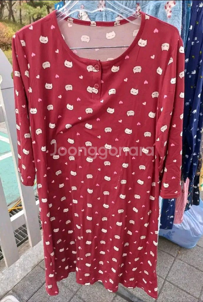 FREE사이즈 여성 DTY 원피스잠옷--3