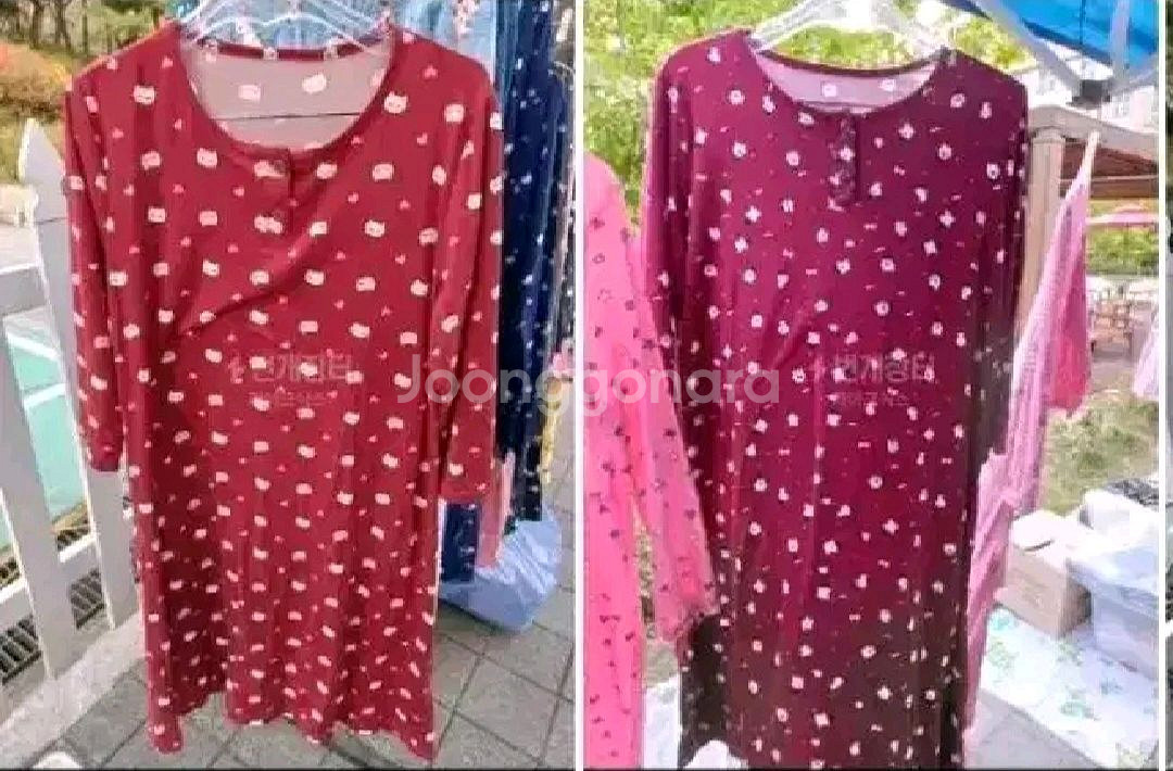 FREE사이즈 여성 DTY 원피스잠옷--1