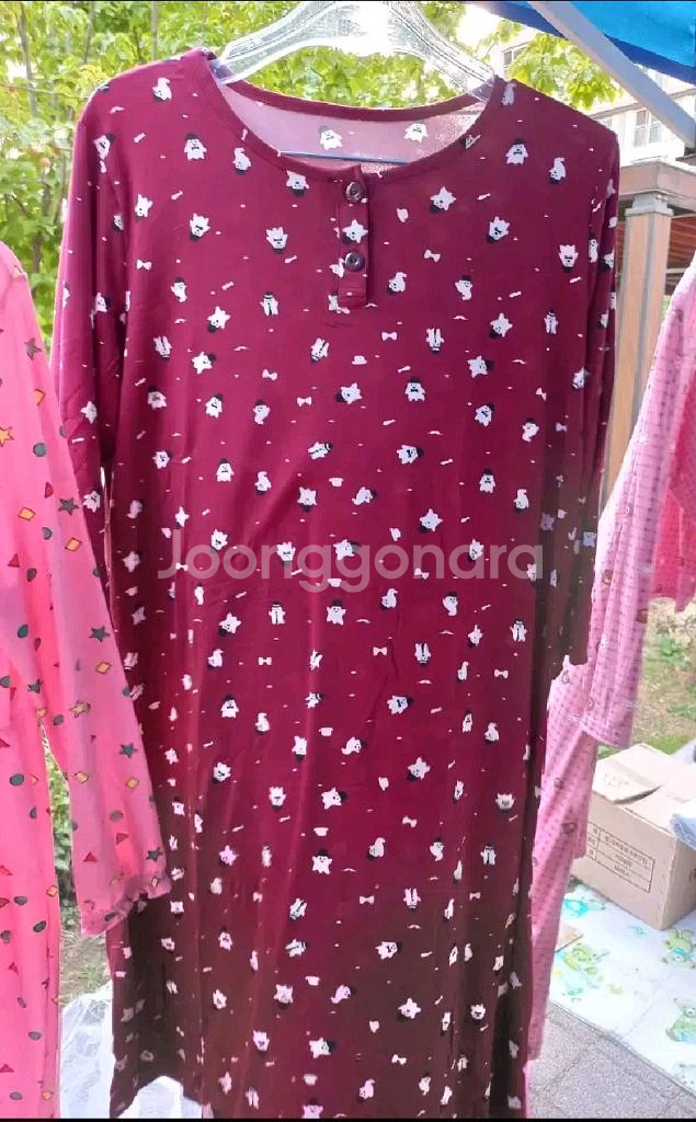 FREE사이즈 여성 DTY 원피스잠옷--4