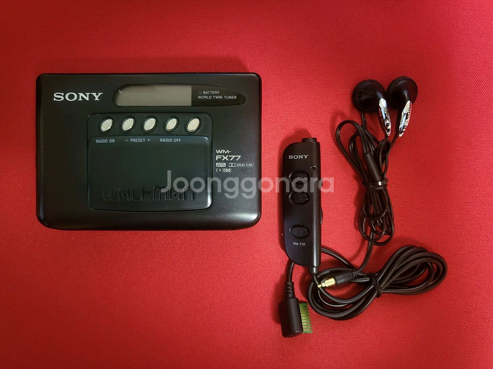 소니워크맨 WM-FX77 풀세트 정크기기--0