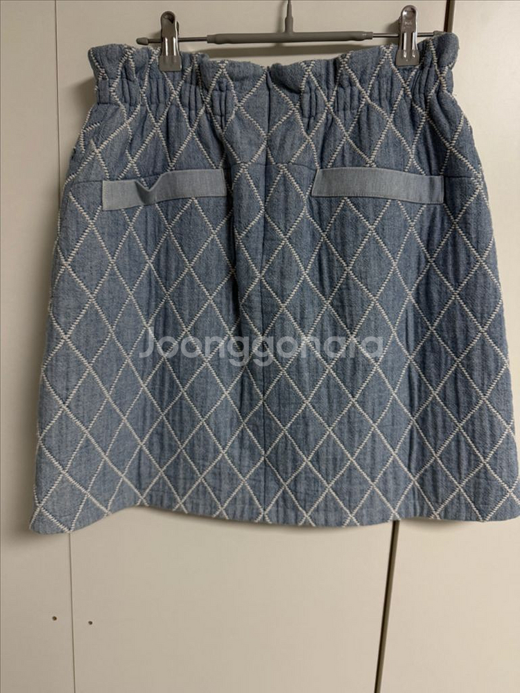 마인 트위드 스커트 한섬--2
