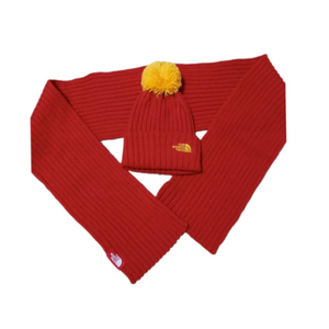 (새상품)노스페이스키즈 털모자,목도리 셋트