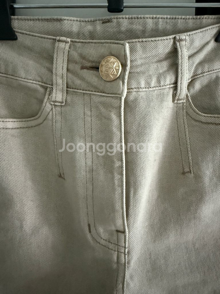 23 한섬 마인 스텝 헴 데님 팬츠 랑방 타임 sjsj--5