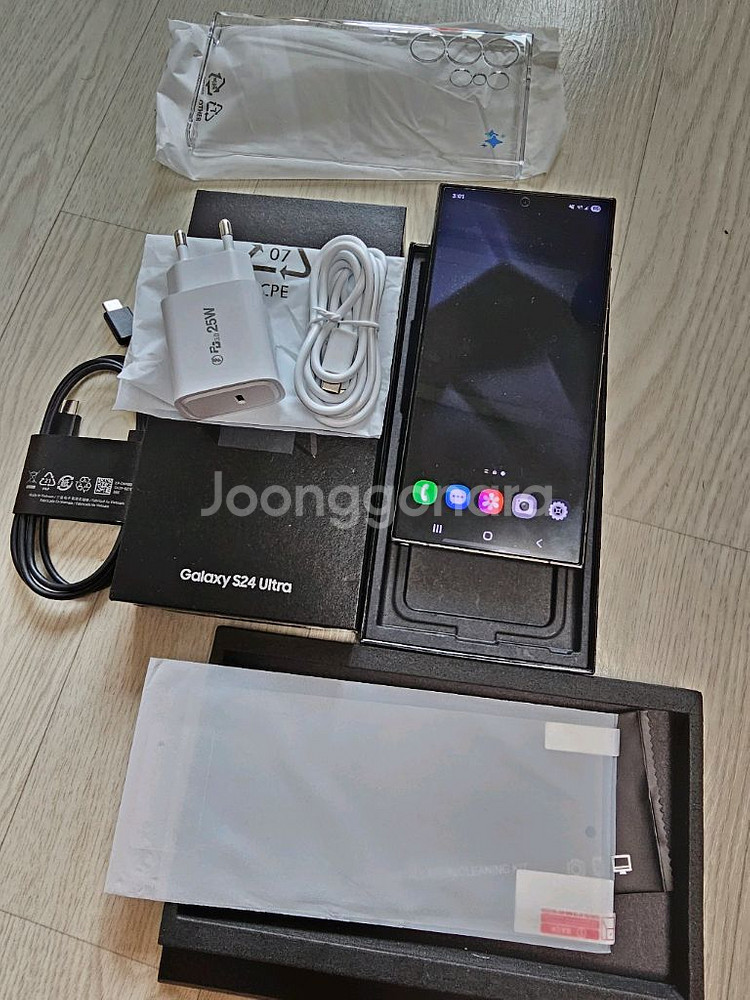 갤럭시 S24울트라 256 블랙--0