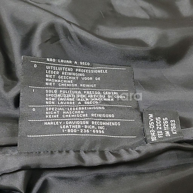 할리데이비슨 가죽점퍼--7