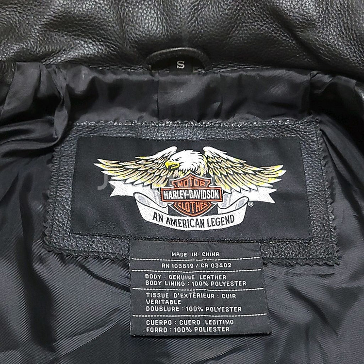 할리데이비슨 가죽점퍼--8