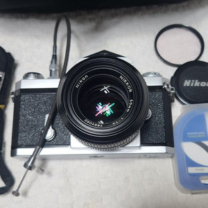 니콘F삼각뿔(A급),니콘렌즈50/1.4,니콘가방.