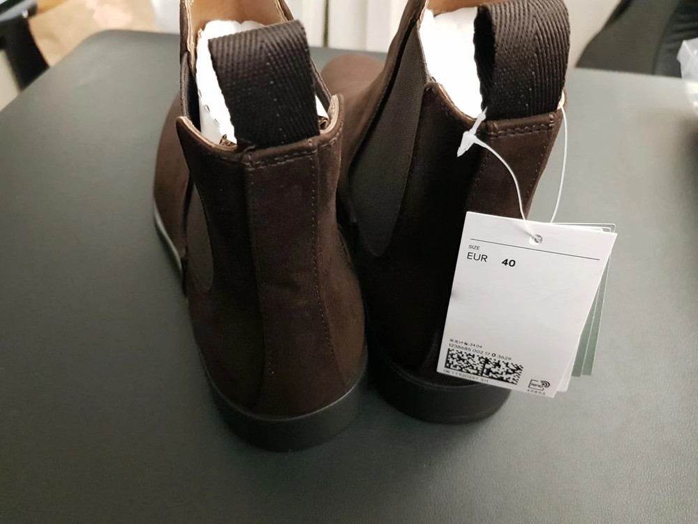 H&M 공용 스웨이드 첼시 부츠 EU40 (255) 이미지