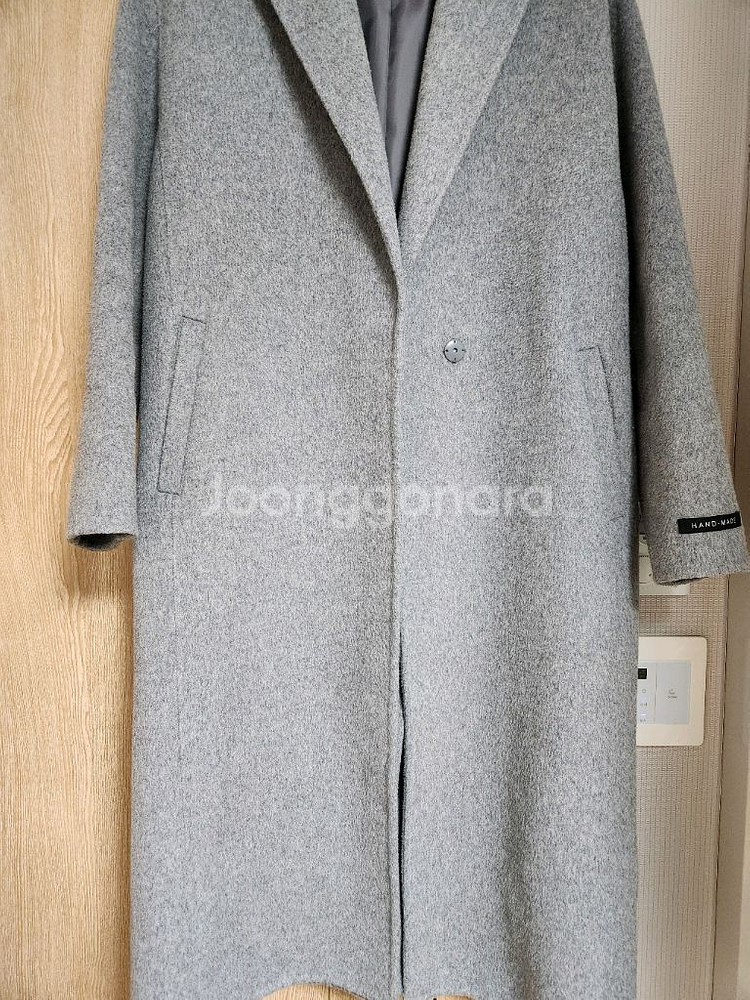 (여성)핸드메이드 울55% 울코트 모직코트--2