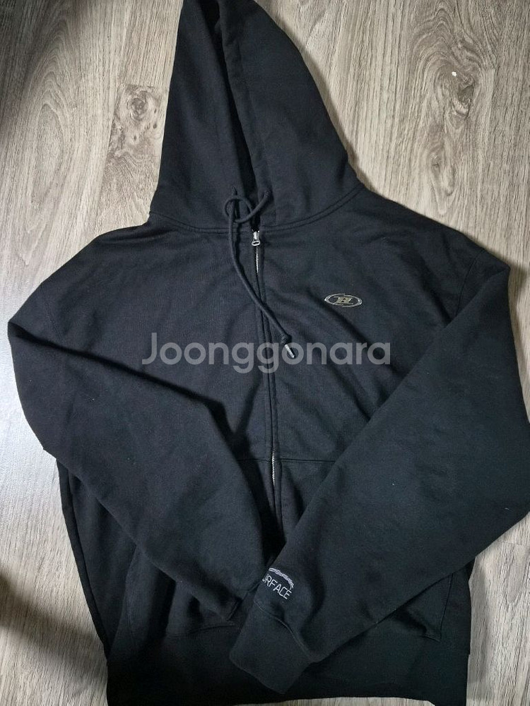 본투윈 크롬 후드집업 블랙 1사이즈--0