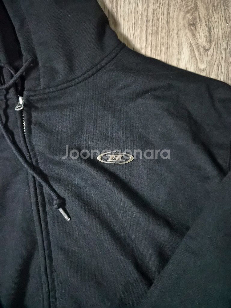 본투윈 크롬 후드집업 블랙 1사이즈--1