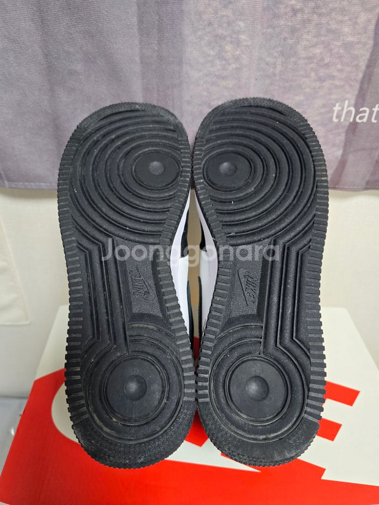 나이키 X 스투시 에어포스 07 미드 SP 블랙 &라이--6