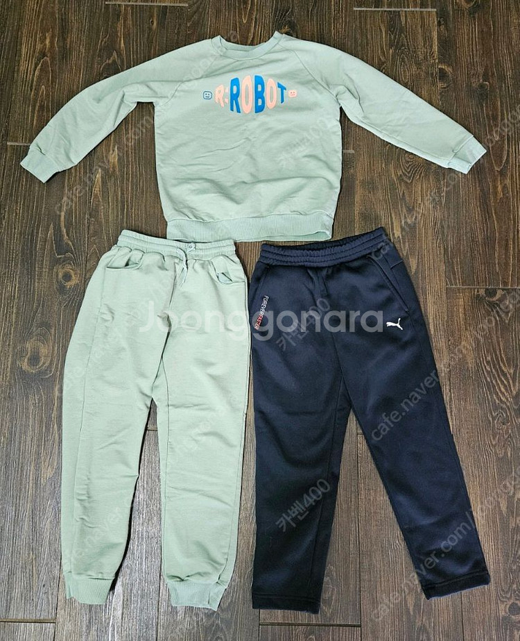 알로봇 트레이닝 상하복 130-9세 , 퓨마 바지 13--0